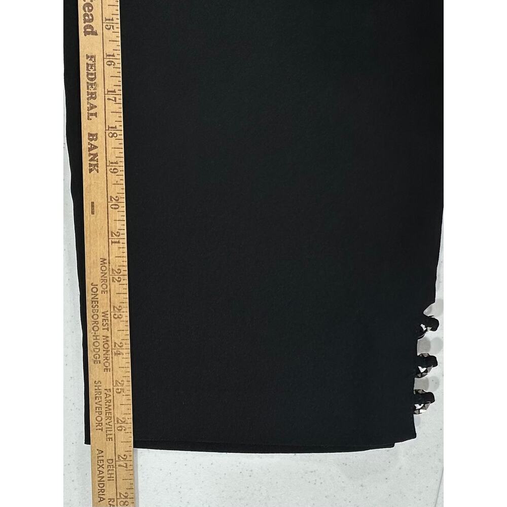 Avenue Ankle Pants Size 26 (47x26.5) Black Stretch High Rise Classic Dressy - Picture 9 of 12